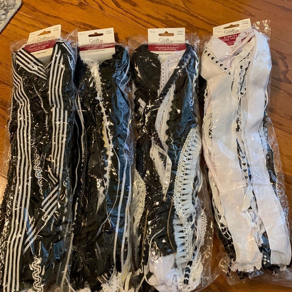 Craft Decor Ribbon & Trim melody value pk. 50pc X 1 yard X 4 packages (Classic)